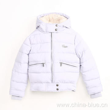 Girl's padding teddy puffy jacket